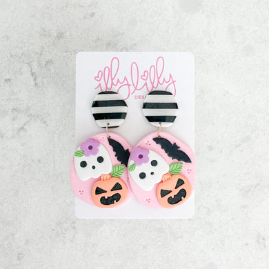 Ghost Party Halloween Statement Earrings