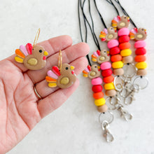 Load image into Gallery viewer, Glossy Turkey Lanyard/Earring Preorder