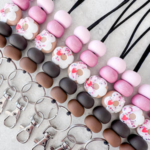 Valentine Donut Lanyard