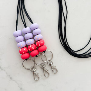 Lavendar and Magenta Classics Lanyard