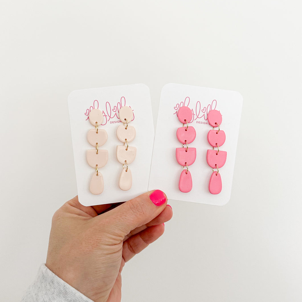 Ballet or Pink Pebble Earrings