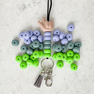 Colorblock Cuties Silicone ILY Hand Lanyard