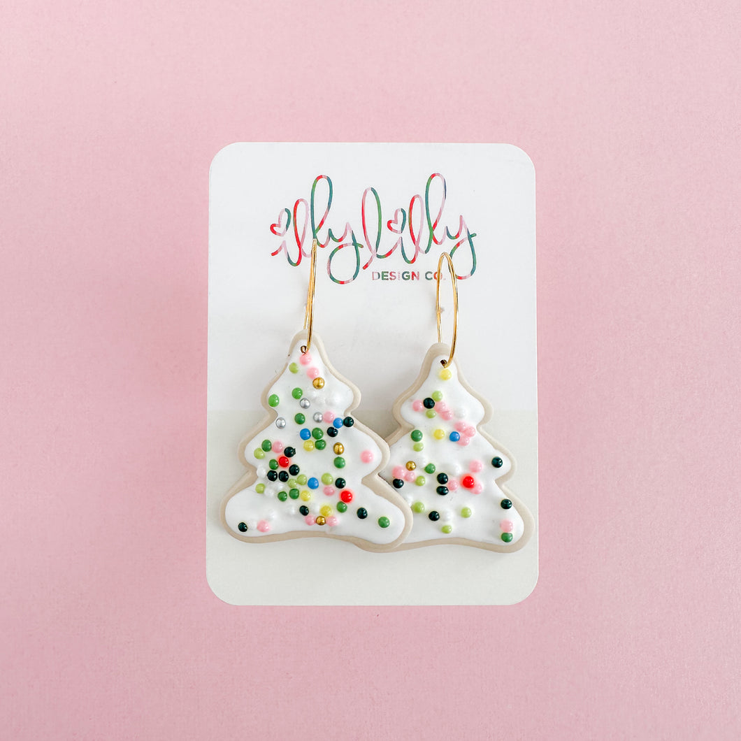 Sprinkle Tree Sugar Cookie Earrings