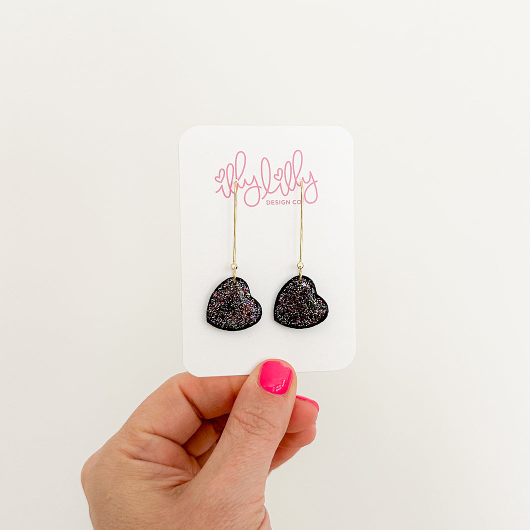 Black Like My Heart Earrings