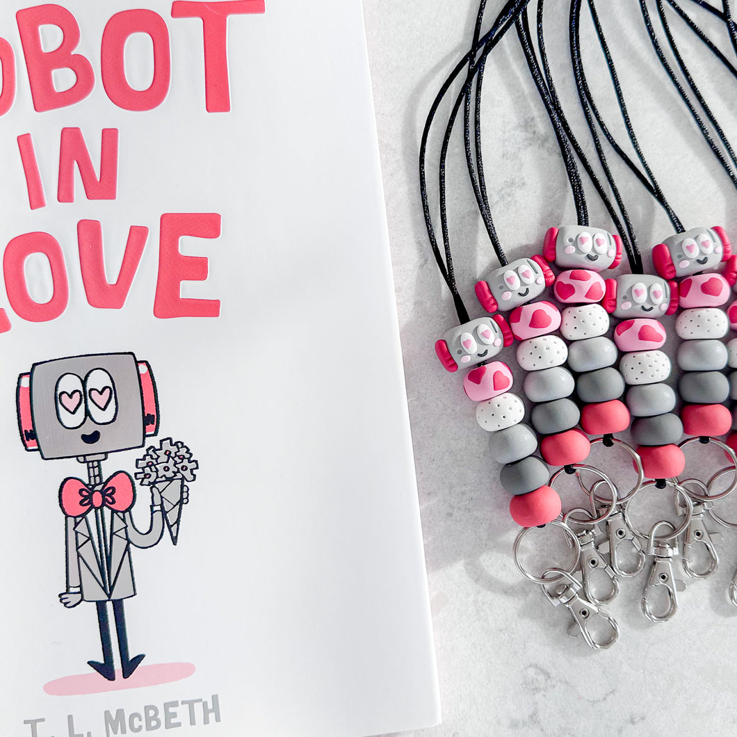Robot in Love Lanyard