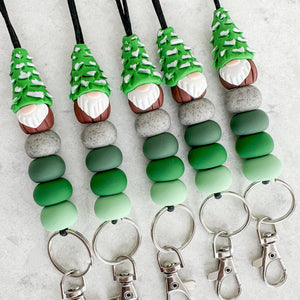 Evergreen Gnome Lanyard