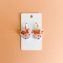 Load image into Gallery viewer, Fall Print Minnie Bow Earrings