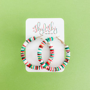 Holiday Party Claudi Beaded Hoops