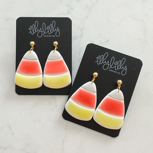 Statment Candy Corn Earrings