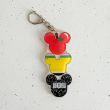 Load image into Gallery viewer, Triple Mouse School Stack Lanyard/Bag Charm Keychain