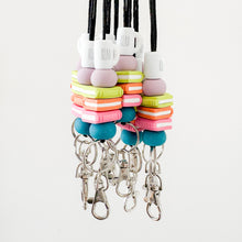 Load image into Gallery viewer, Bookish Lanyard in Springtime Brights