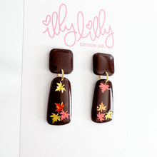 Load image into Gallery viewer, Leaf Glitter Drops in Sangria