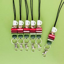 Load image into Gallery viewer, Bookish Lanyard in Festive Feels