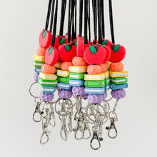 Load image into Gallery viewer, Apple Bookish Lanyard in Rainbow Bright