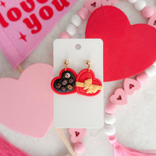 Load image into Gallery viewer, Valentine Heart Chocolate Box Earrings