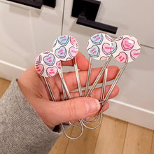 Load image into Gallery viewer, Candy Heart Clay Clip Bookmark
