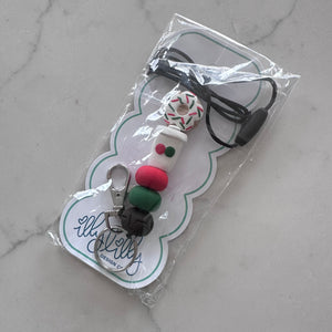 Holiday Donut and Coffee Lanyard