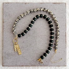 Load image into Gallery viewer, Emerald Wayfinder and Jasper Beaded Necklace
