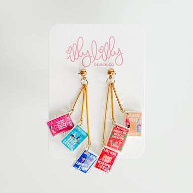 E.H. Bookish Dangle Earrings
