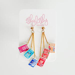 E.H. Bookish Dangle Earrings
