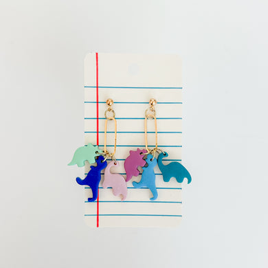 Dinosaur Charm Earrings