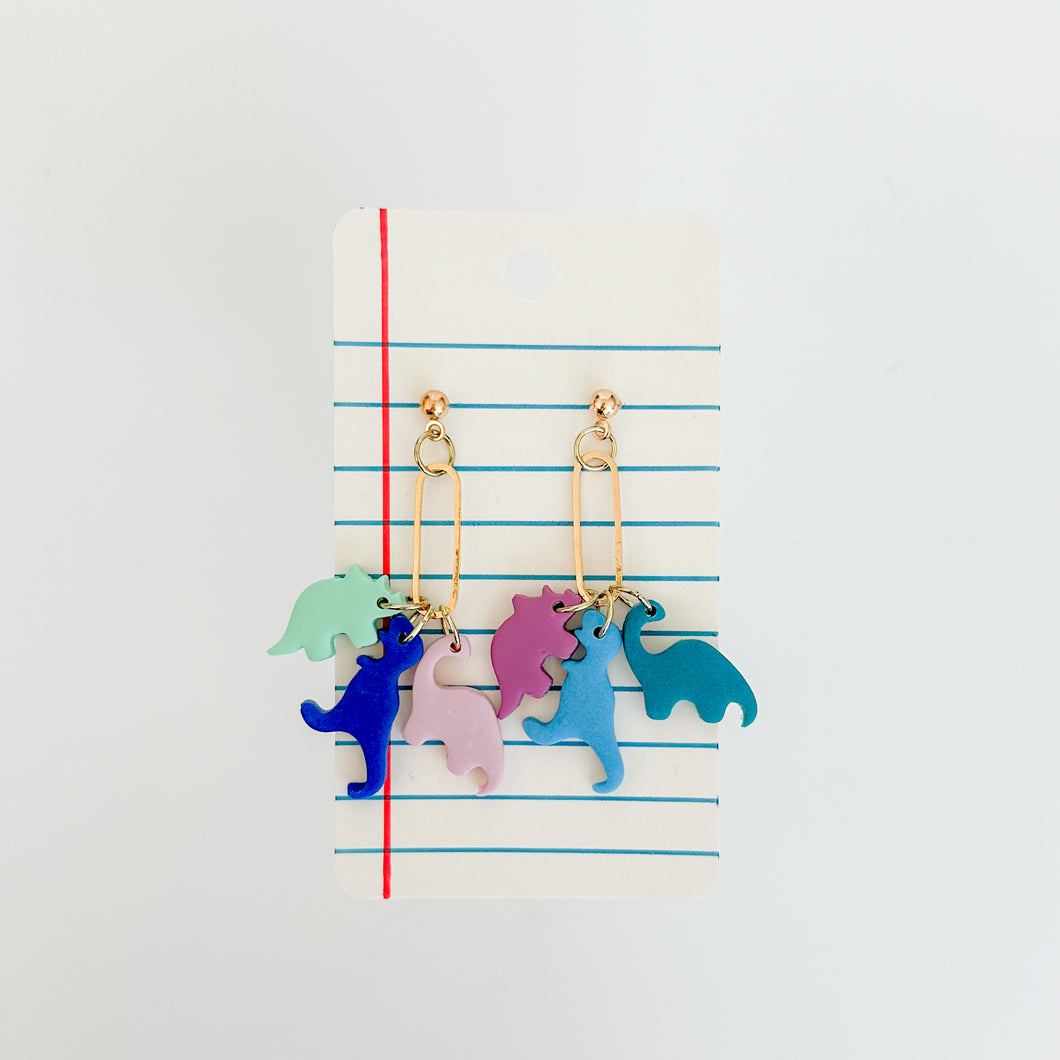 Dinosaur Charm Earrings