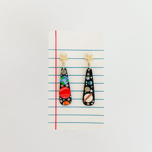 Planetary Teardrop Earrings