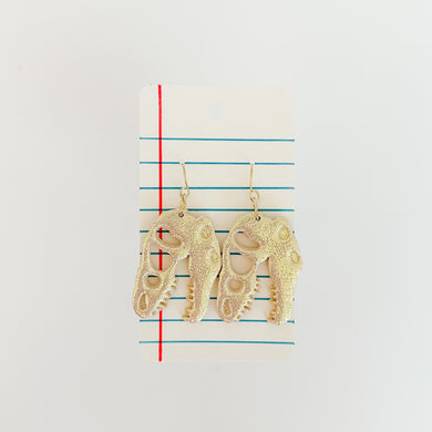 Champagne Shimmer TRex Earrings