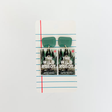The Wild Robot Book Earrings