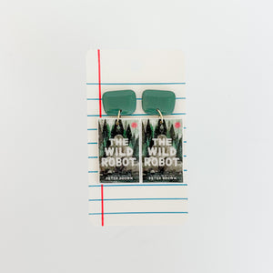 The Wild Robot Book Earrings