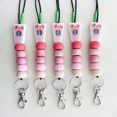 Pink Drink Lanyard