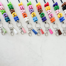 Load image into Gallery viewer, Acrylic TEACH Letter Bead Lanyard
