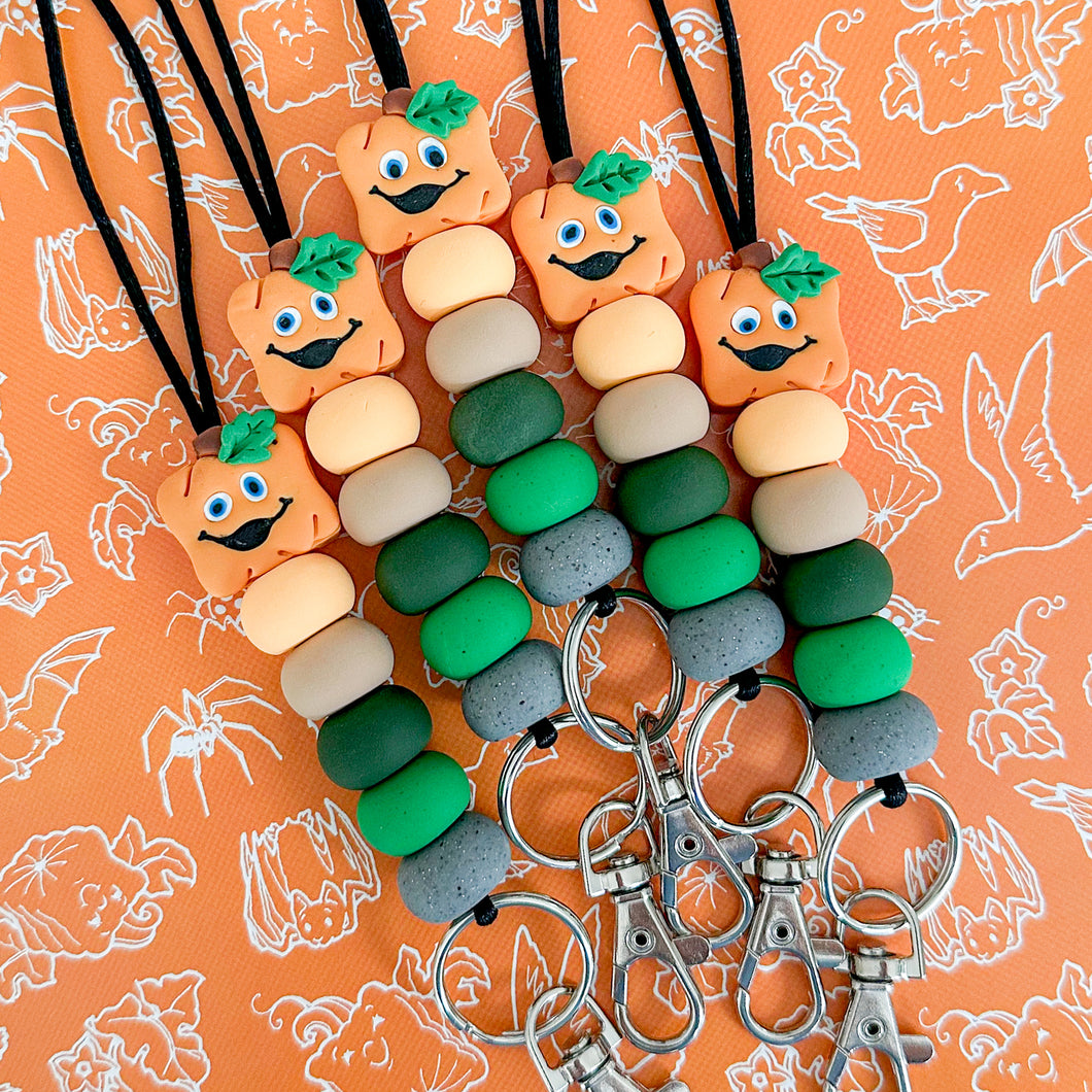 Spookly The Square Pumpkin Lanyards