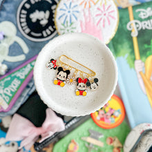 Load image into Gallery viewer, Happiest Place: How Charming! Charm Carrier Safety Pins