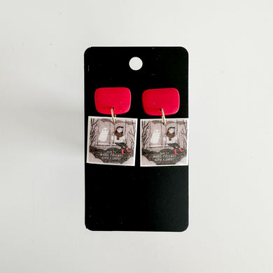 How to Make Friends With a Ghost Book Earrings