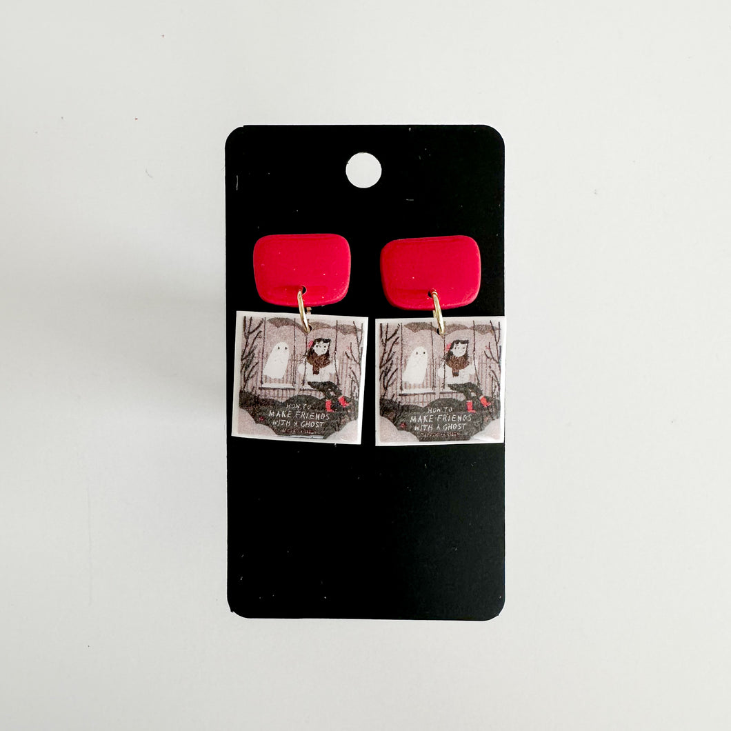 How to Make Friends With a Ghost Book Earrings