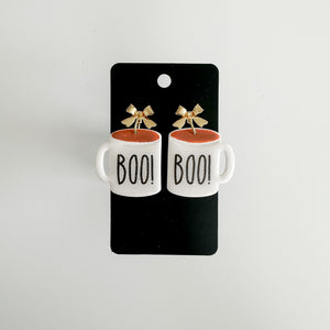 BOO! Rae Dunn Mug Earrings