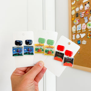 Stumpkin Book Earrings