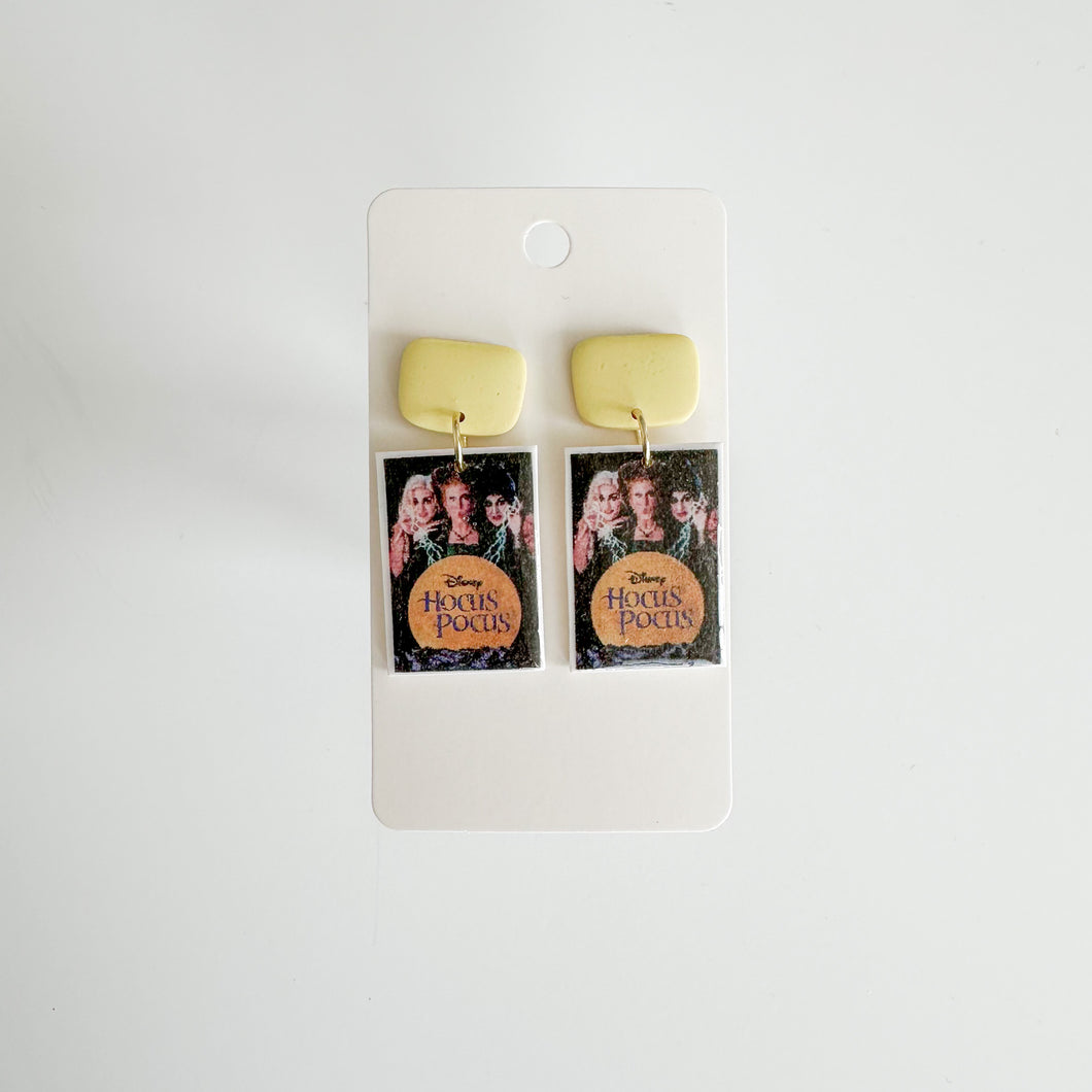 Hocus Pocus Poster Earrings