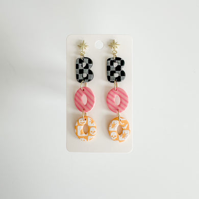 BOO Pattern Earrings