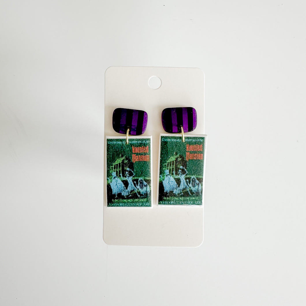 Welcome Foolish Mortals Poster Earrings