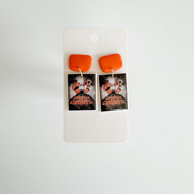 Creepy Carrots Book Earrings