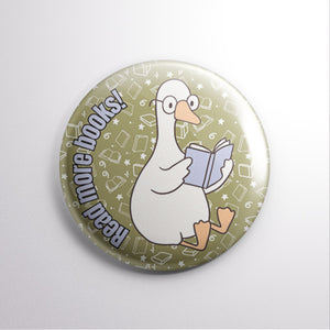 Read More Books Goose 1” Button