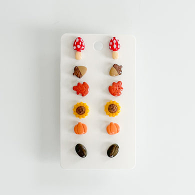 Bitty Icon Fall Stud Pack Earrings