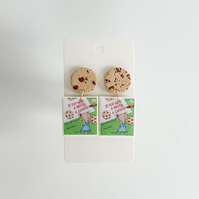 If You Give A Mouse a Cookie Mini Book Earrings