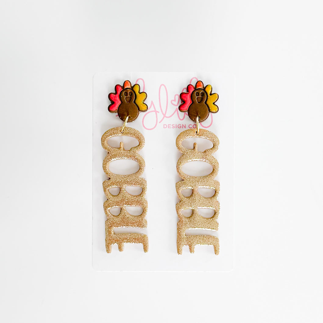 Glitter Gobble Earrings