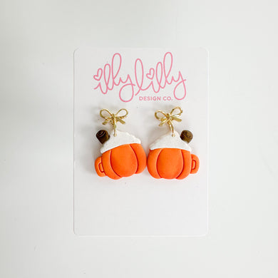 Pumpkin Mug Latte Earrings