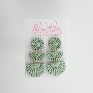 Ophelia Triple Dangle Earrings