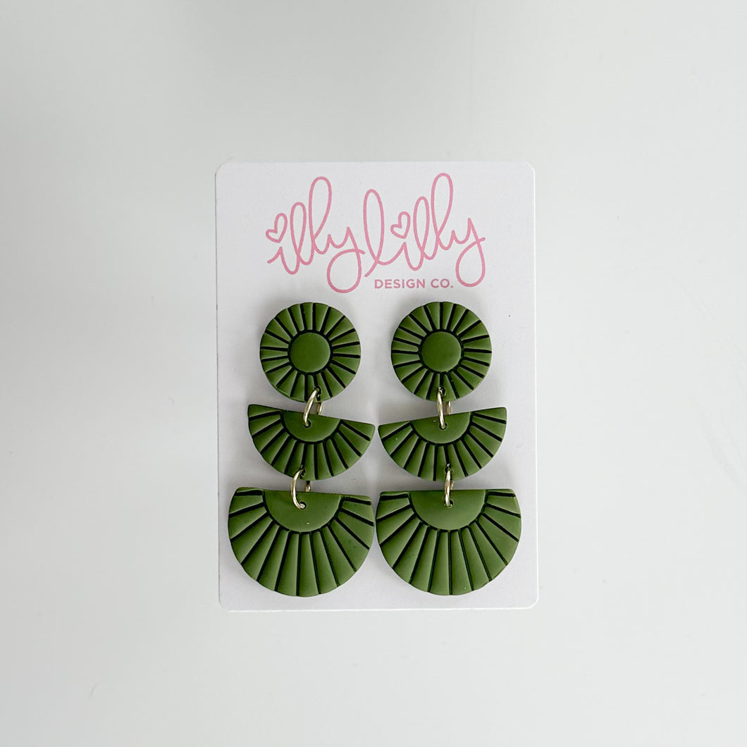 Ophelia Triple Dangle Earrings