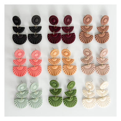 Ophelia Triple Dangle Earrings